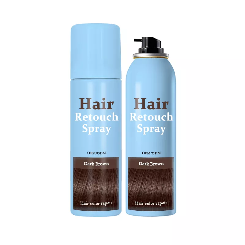 Spray per ritocco capelli con abbinamento colore di emergenza
